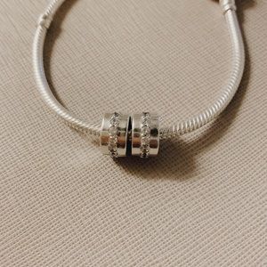 authentic Shining Path Clip Charm silver